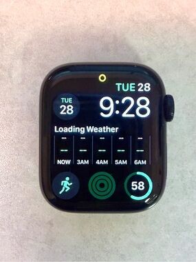 Apple Watch Series 9 - Black Aluminum 41mm Case with Black Digital Crown